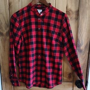 J Crew Flannel Shirt- Metallic Thread- Medium